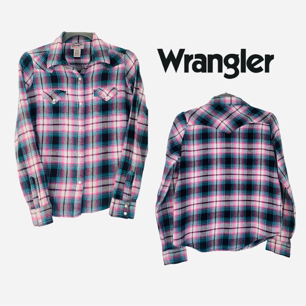 Wrangler 100% Cotton Womens flannel sz M
